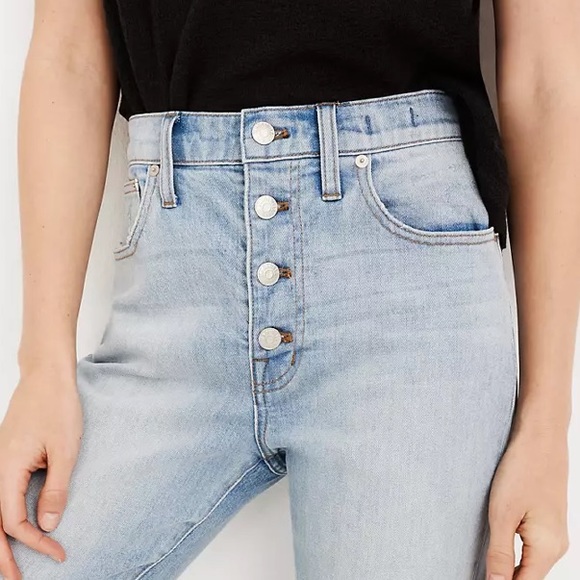 MADEWELL High-Rise Slim Boyjean in Fitzgerald Wash - Picture 12 of 13